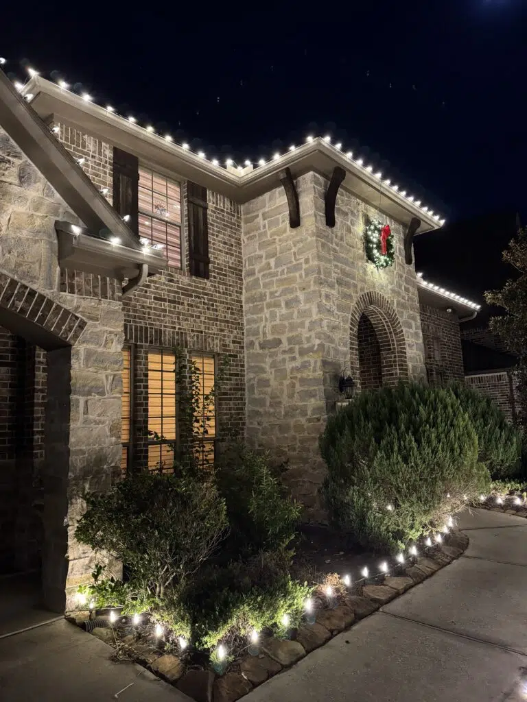View christmas light installation project in Hampton